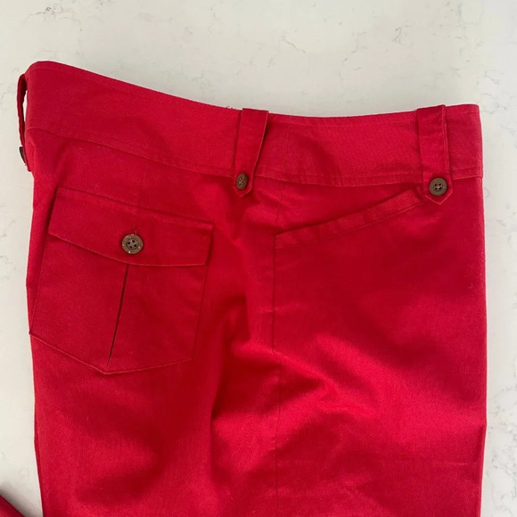 Jones New York Signature Petite Stretch Ankle Length Cotton Pants Red 12P NWOT - Picture 3 of 14